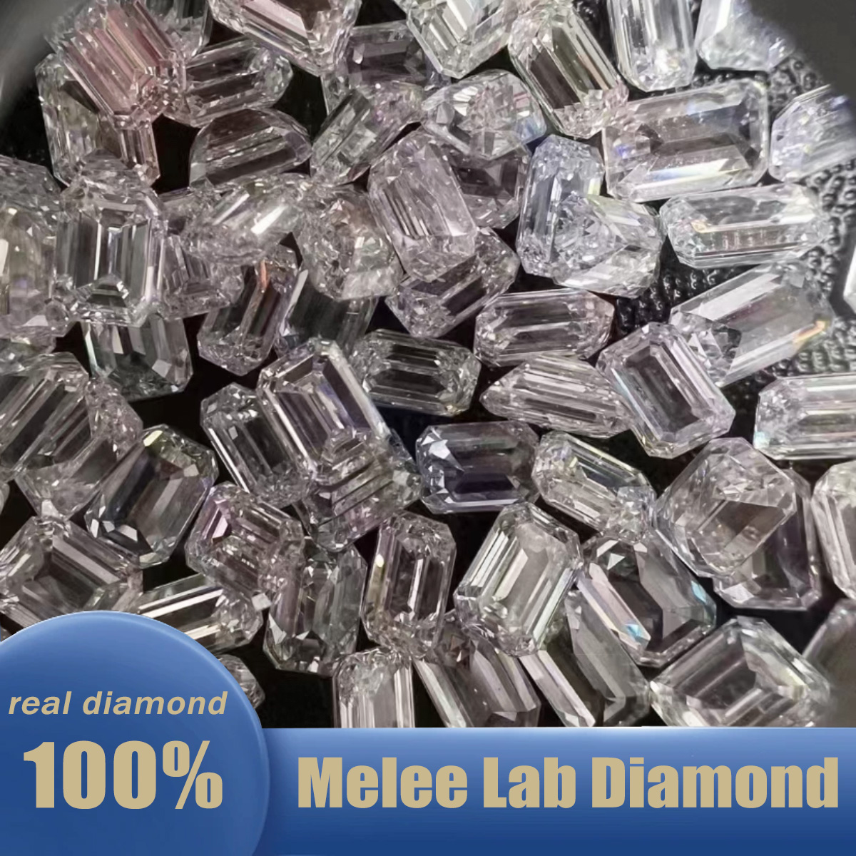 Emerald Cut Lab Grown Small Di - Body Jewelry Vch 评论和价格