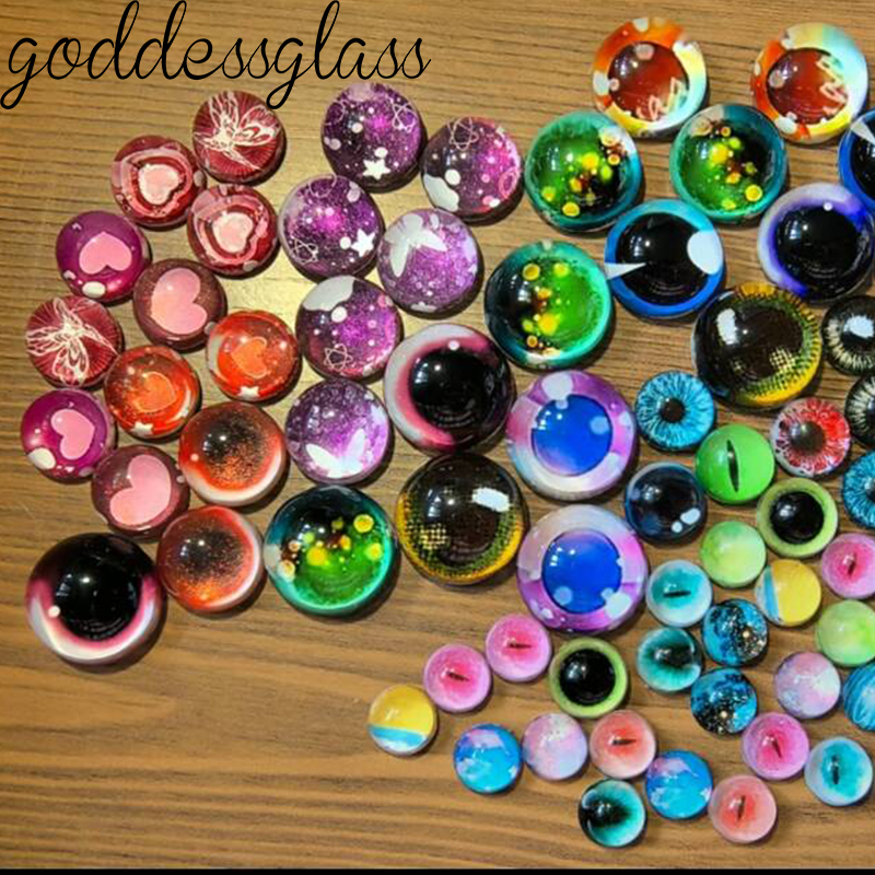 Glass Cartoon Doll Eyes Star R - Star Flat Back 评论和价格