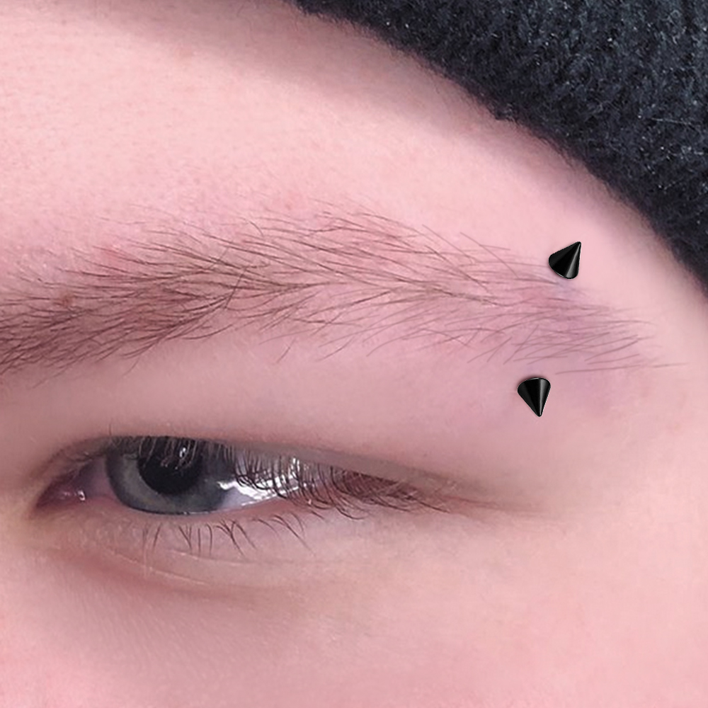 8Pcs/Set Eyebrow Piercing Jewe - Body Jewelry Vertical Labret 评论和价格