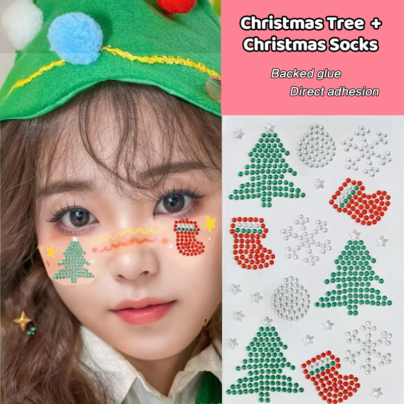Christmas Makeup White Snowfla - Body Jewelry Eyebrow 评论和价格