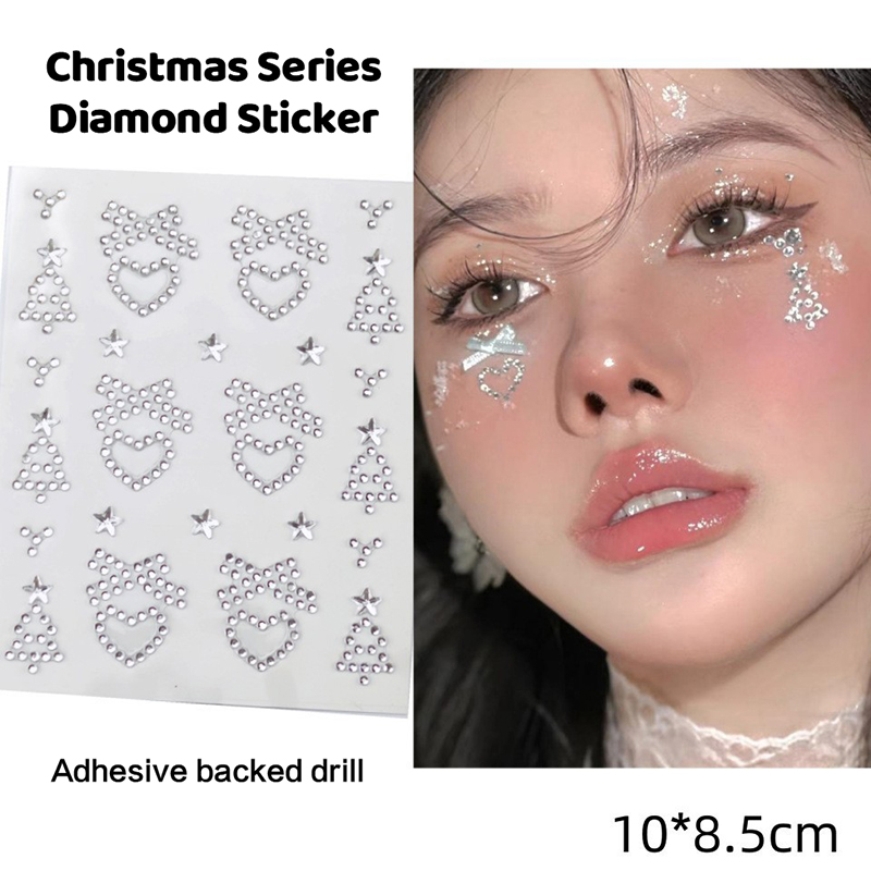 Christmas Makeup White Snowfla - Body Jewelry Eyebrow 评论和价格