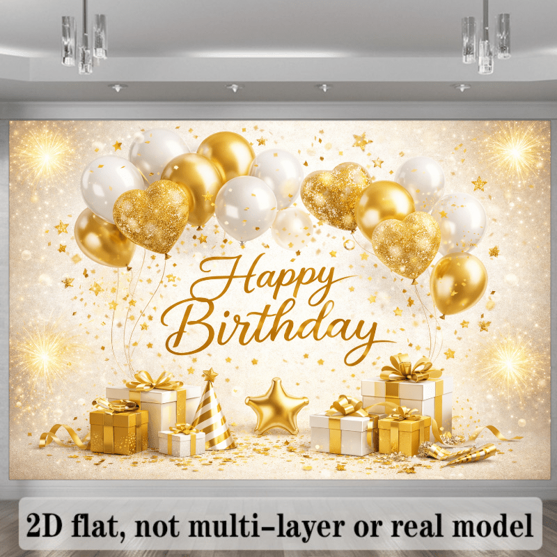 2D flat sparkling birthday the - Star Flat Back 评论和价格