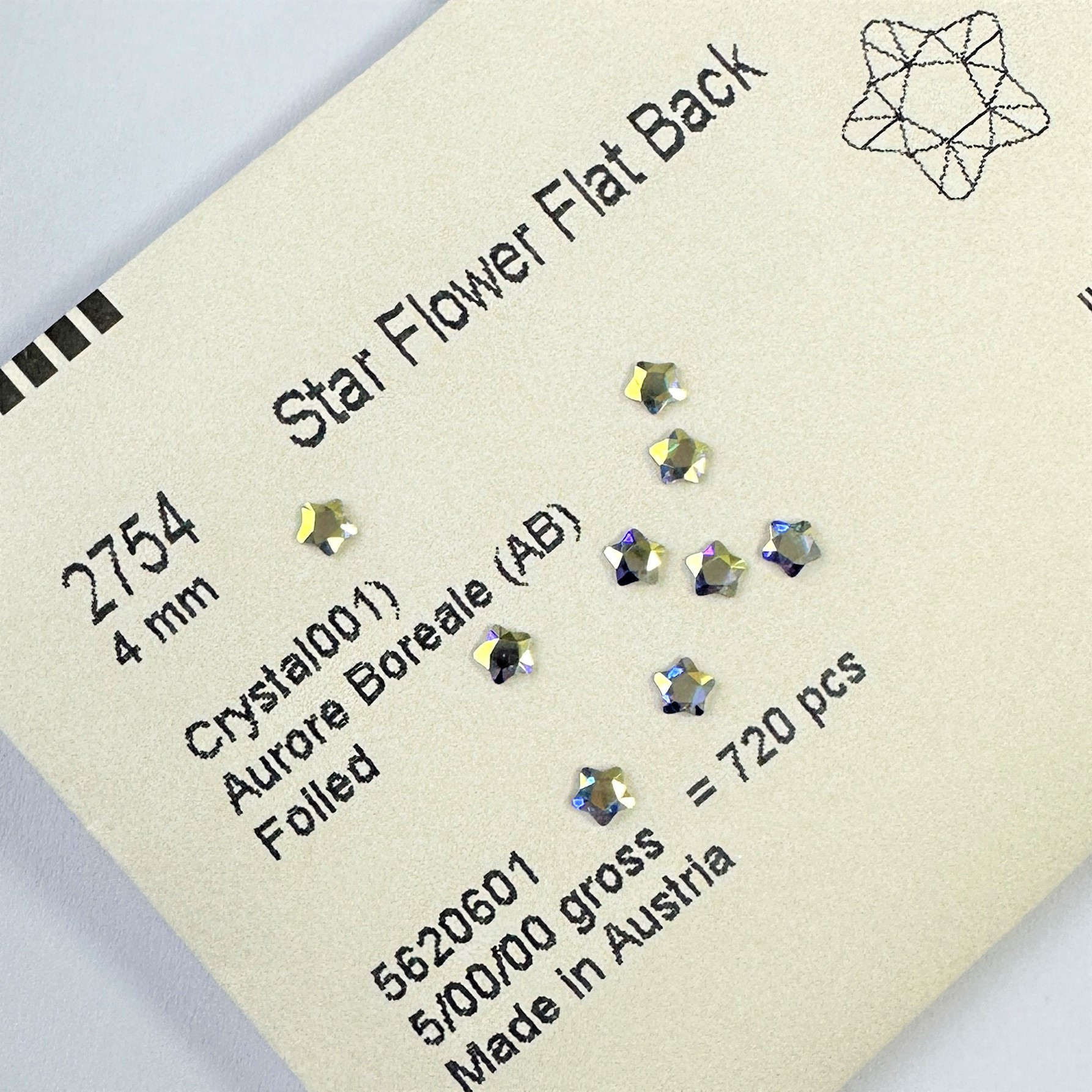 Genuine 2754 Star Flower Flat  - Star Flat Back 评论和价格