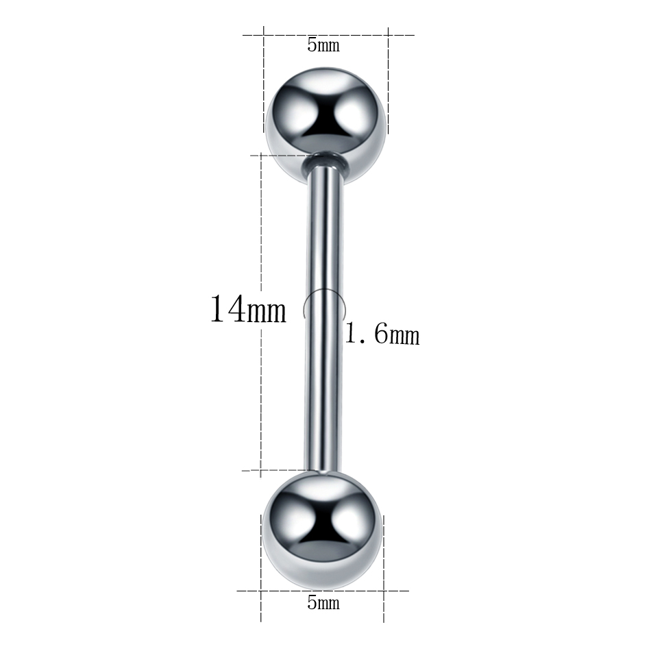 1PC 14G 16G Titanium Industria - Body Jewelry Nipple Rings 评论和价格