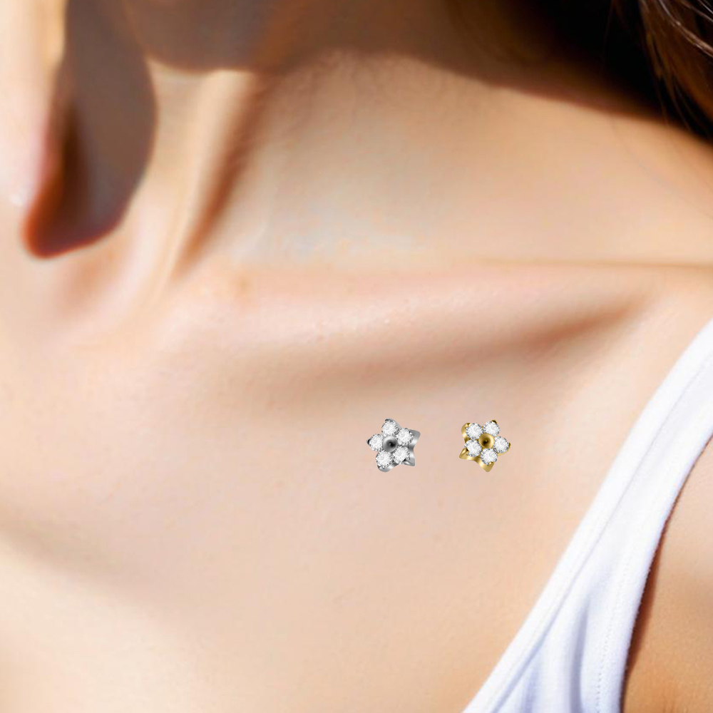 1PC G23 Implant Titanium Derma - Body Jewelry Internally Threaded 评论和价格
