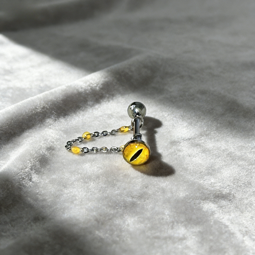 1Pc High Quality Trendy Unique - Yellow Body Jewelry 评论和价格