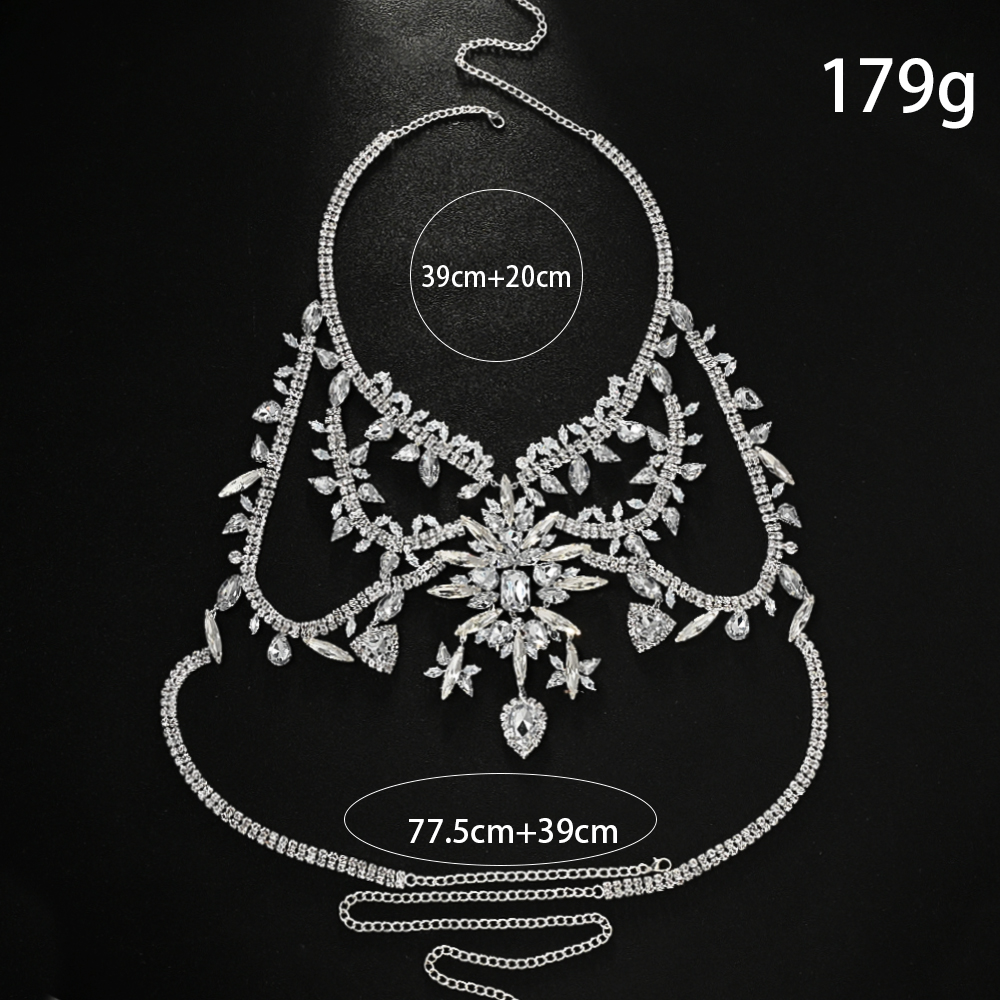 Summer Exaggerated Crystal Bra - Body Jewelry Dress 评论和价格