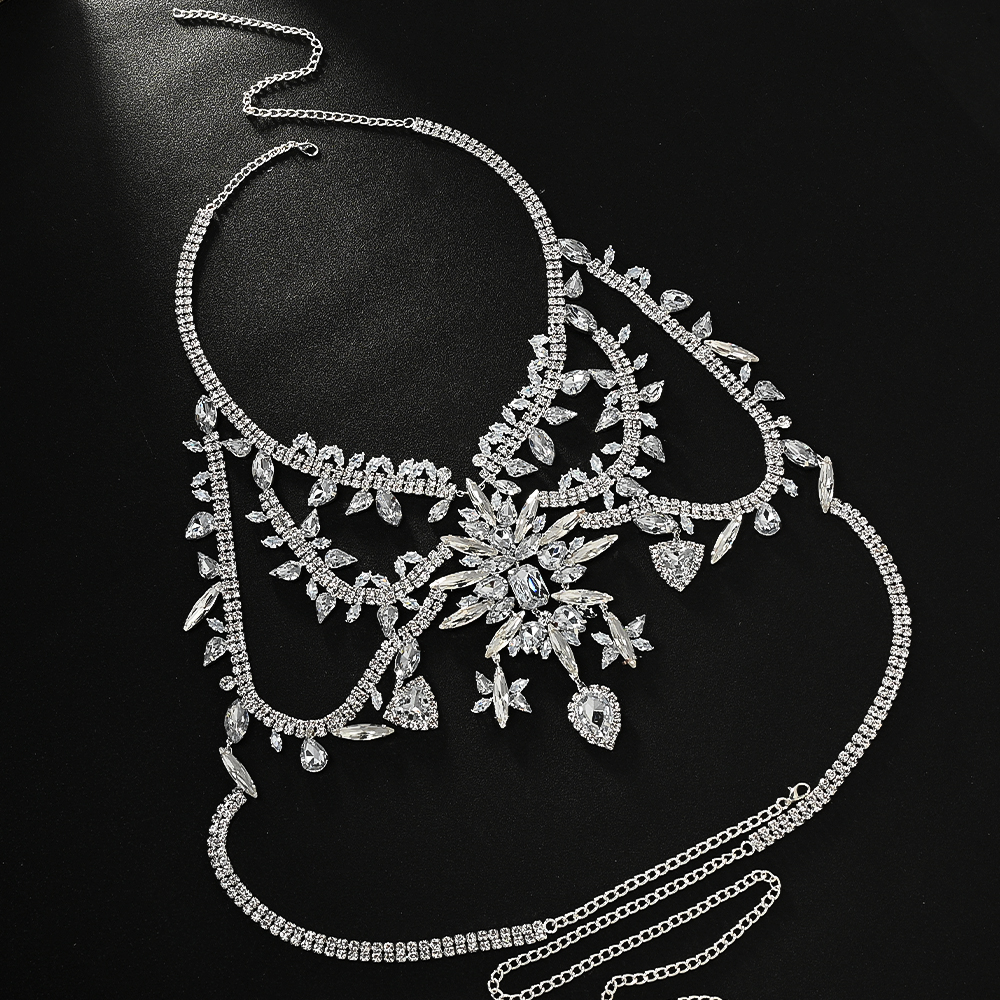 Summer Exaggerated Crystal Bra - Body Jewelry Dress 评论和价格