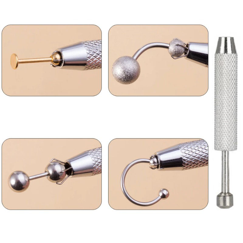 1Pc Four Claws Beads Holder Pi - Body Jewelry Storage 评论和价格