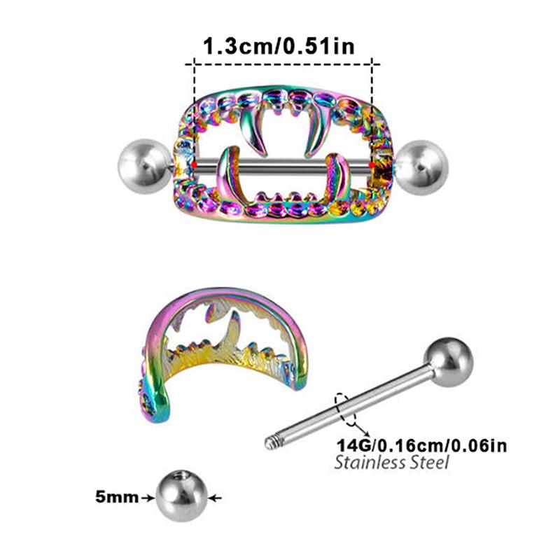 1pcs Stainless Steel Nipple Ri - Body Jewelry Nipple Rings 评论和价格