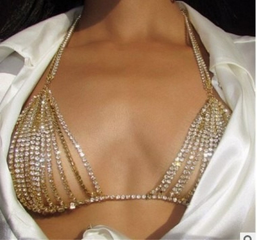 Summer Sexy Shiny Crystal Rhin - Body Jewelry Dress 评论和价格